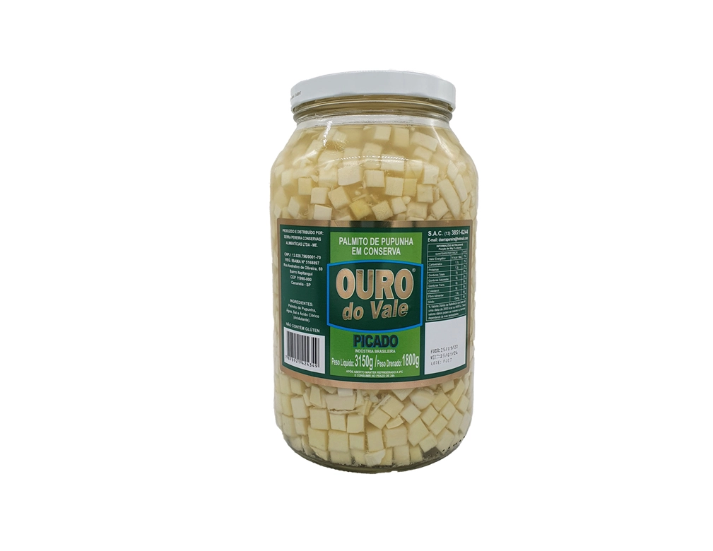 PALMITO PICADO PUPUNHA OURO DO VALE 1,8 KILO BLACK FRIDAY PMG ATACADISTA