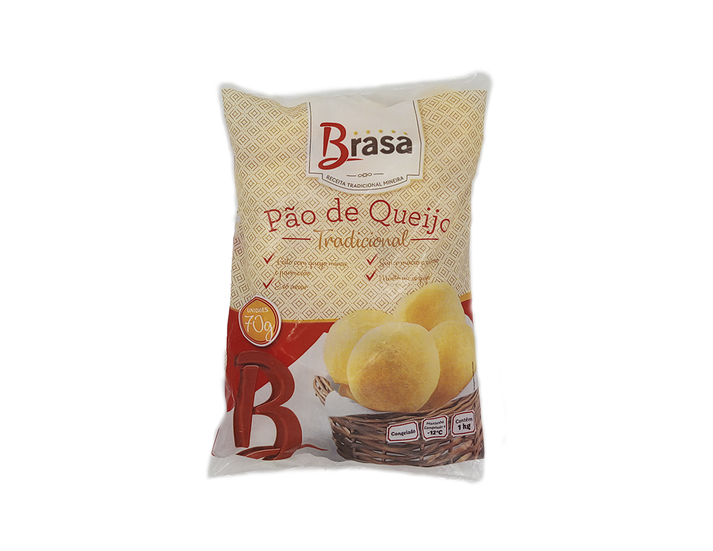 PÃO DE QUEIJO CONGELADO BRASA BURGUERS 70 G 1 KILO BLACK FRIDAY PMG ATACADISTA