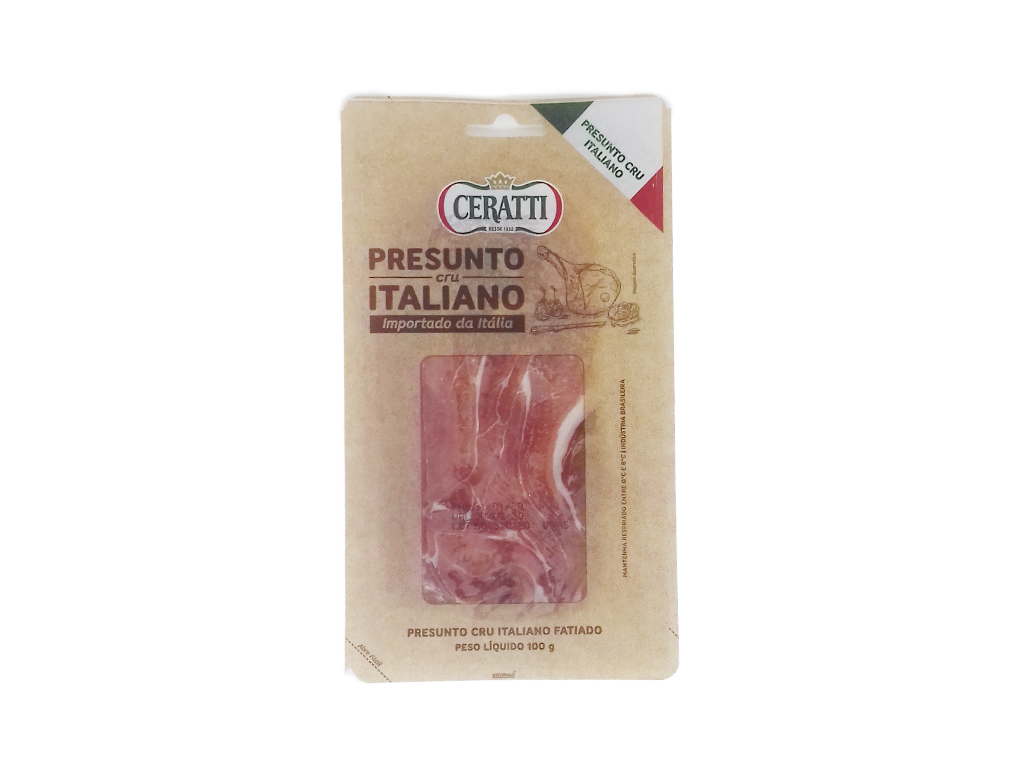 PARMA PRESUNTO CRU FATIADO ITALIANO CERATTI 100 G PCT BLACK FRIDAY PMG ATACADISTA