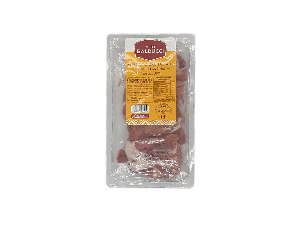 PARMA PRESUNTO CRU FATIADO ITALIANO VITO BALDUCCI 500 G PCT BLACK FRIDAY PMG ATACADISTA