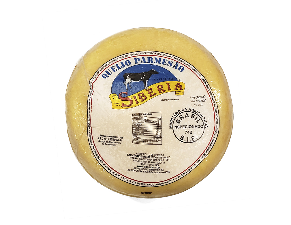 PARMESĂO 6 MESES SIBĂRIA 6 KG BLACK FRIDAY PMG ATACADISTA