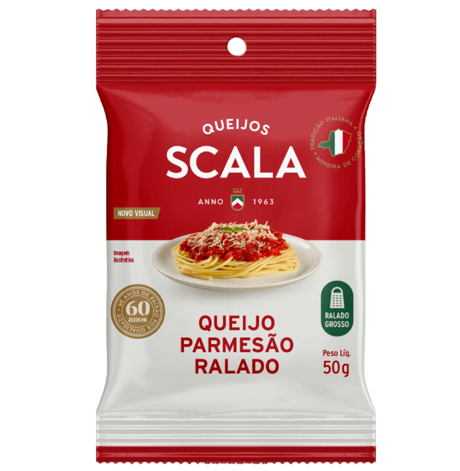 PARMESÃO SACHÊ RALADO SCALA 50 G (CX 20 UN) BLACK FRIDAY PMG ATACADISTA