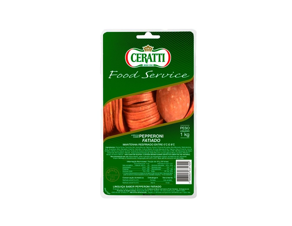 PEPPERONI FATIADO CERATTI 1 KILO PCT BLACK FRIDAY PMG ATACADISTA