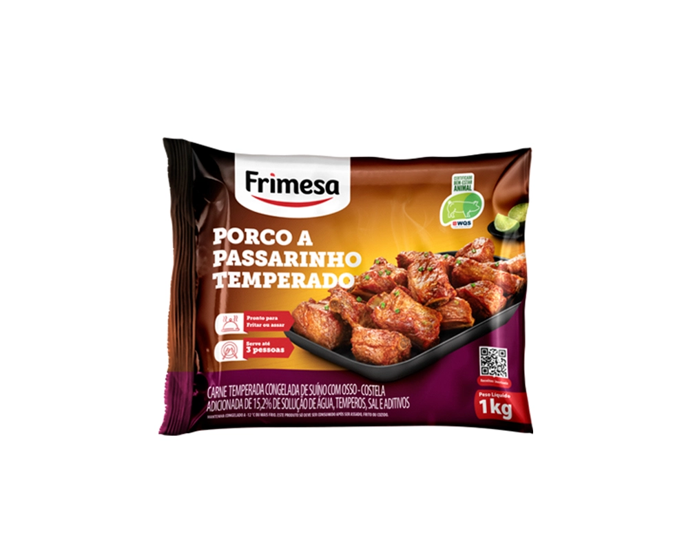 PORCO A PASSARINHO CONGELADO TEMPERADO FRIMESA 1 KILO PCT BLACK FRIDAY PMG ATACADISTA