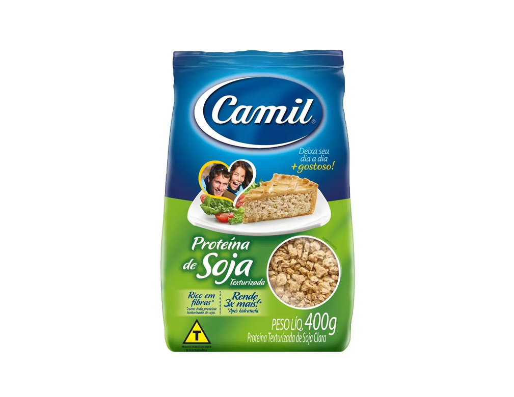 PROTEÍNA TEXTURIZADA DE SOJA CLARA FRANGO CAMIL 400 G (FDO 20 PCT) BLACK FRIDAY PMG ATACADISTA