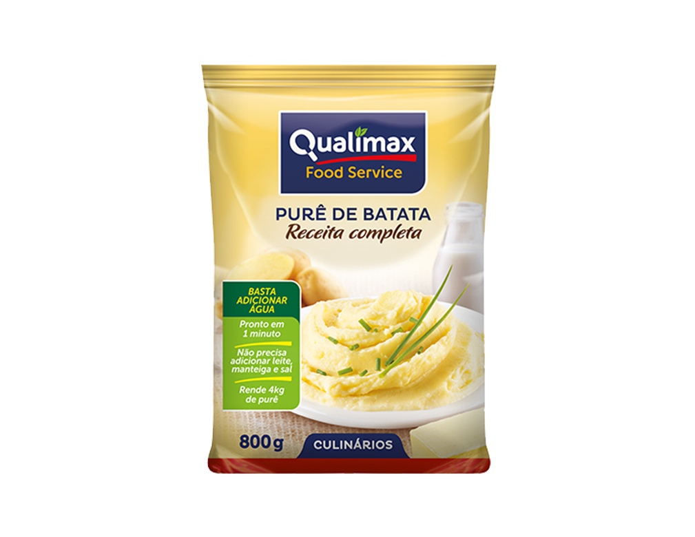 PURÊ DE BATATAS RECEITA COMPLETA QUALIMAX 800 G BLACK FRIDAY PMG ATACADISTA