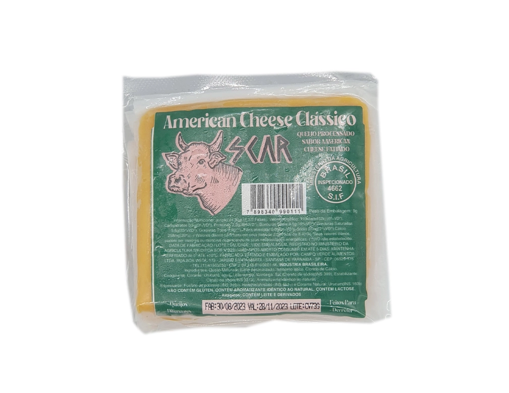 QUEIJO PRATO FATIADO PROCESSADO SABOR AMERICAN CHEESE 25 FATIAS SCAR 500 G BLACK FRIDAY PMG ATACADISTA