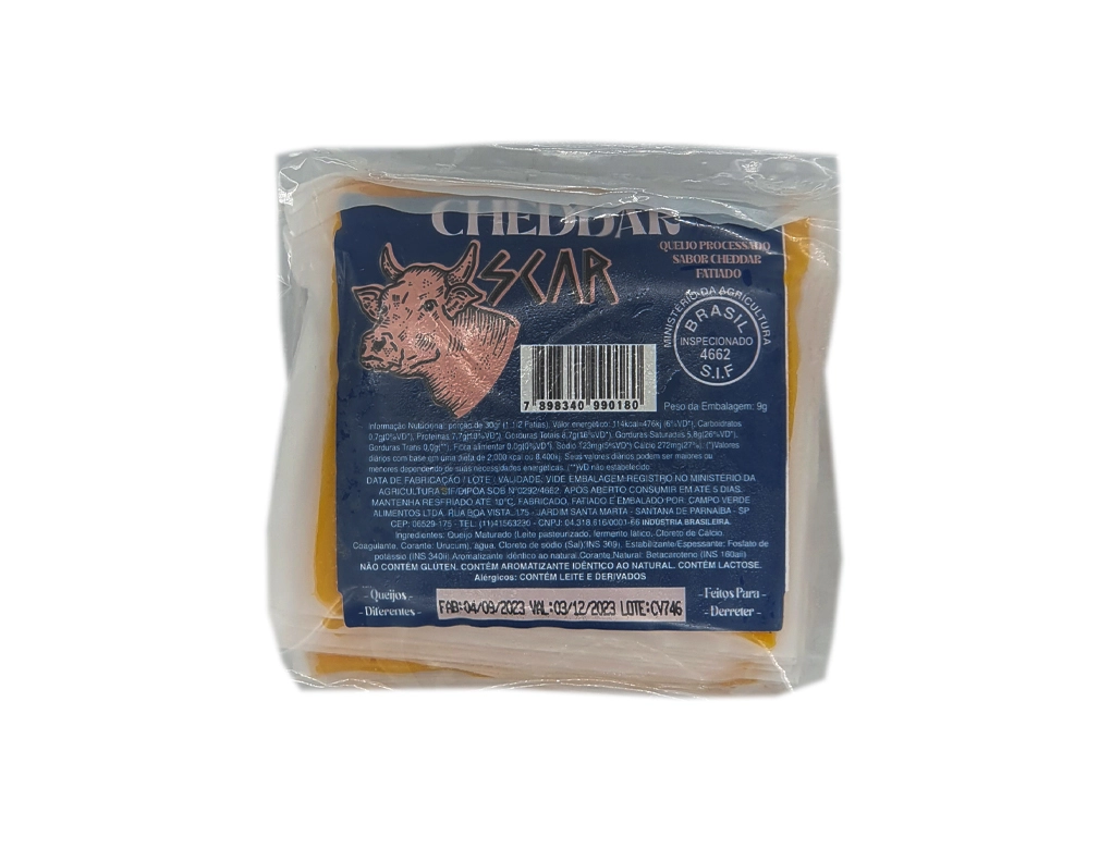 QUEIJO PRATO FATIADO PROCESSADO SABOR CHEDDAR 25 FATIAS SCAR 500 G BLACK FRIDAY PMG ATACADISTA