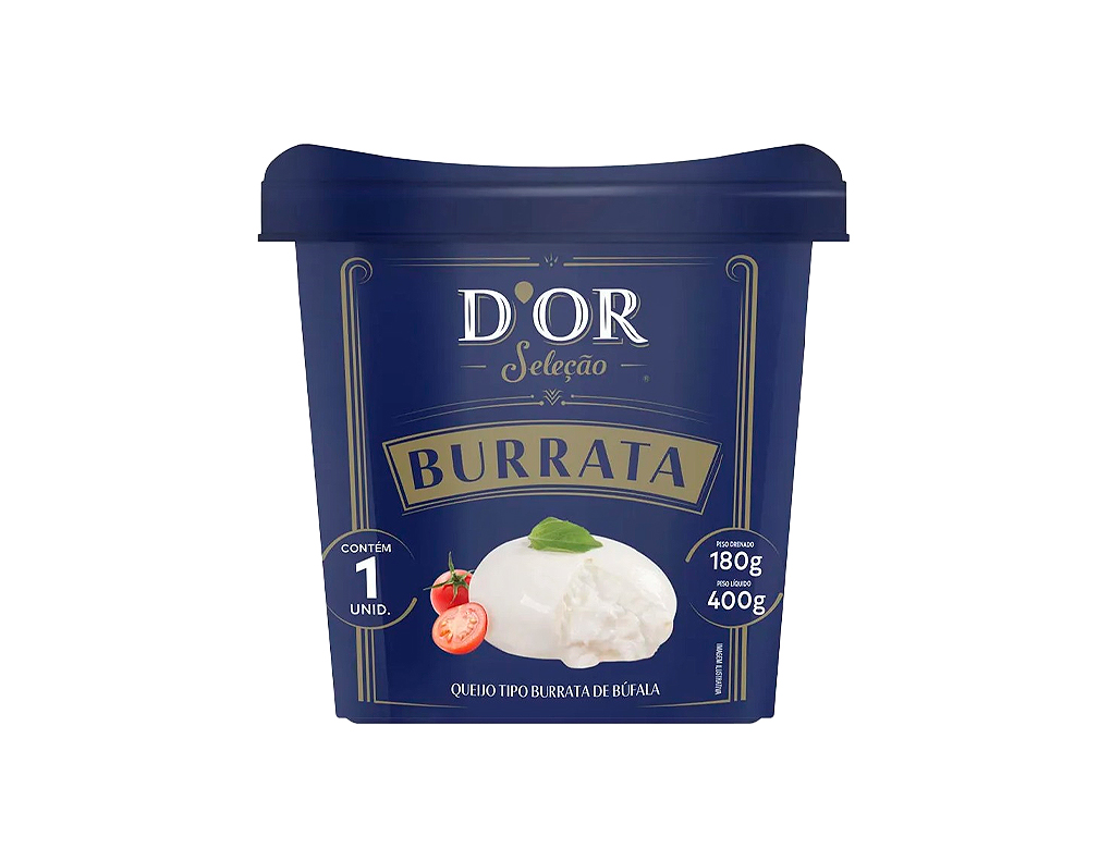 QUEIJO TIPO BURRATA DE BÚFALA DOR 180 G BLACK FRIDAY PMG ATACADISTA