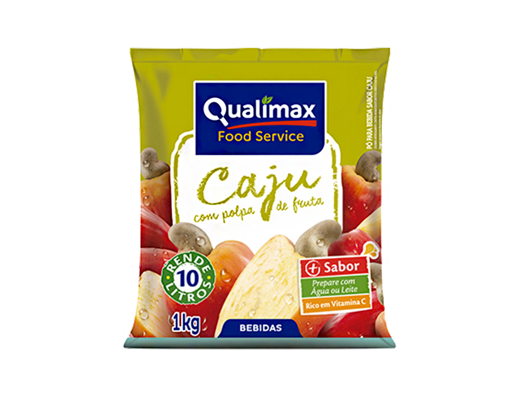 REFRESCO CAJU QUALIMAX 1 KILO (CX 10 PCT) BLACK FRIDAY PMG ATACADISTA