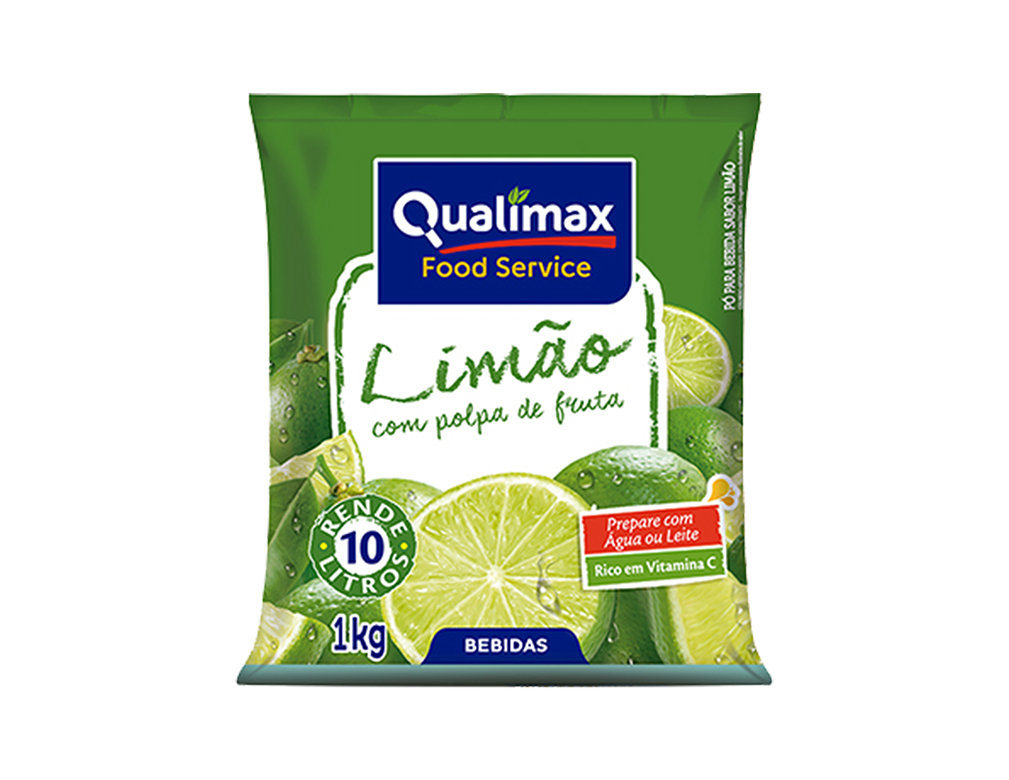 REFRESCO LIMÃO QUALIMAX 1 KILO (CX 10 PCT) BLACK FRIDAY PMG ATACADISTA