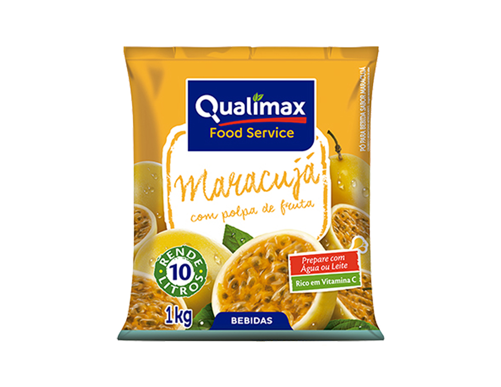 REFRESCO MARACUJÁ QUALIMAX 1 KILO (CX 10 PCT) BLACK FRIDAY PMG ATACADISTA