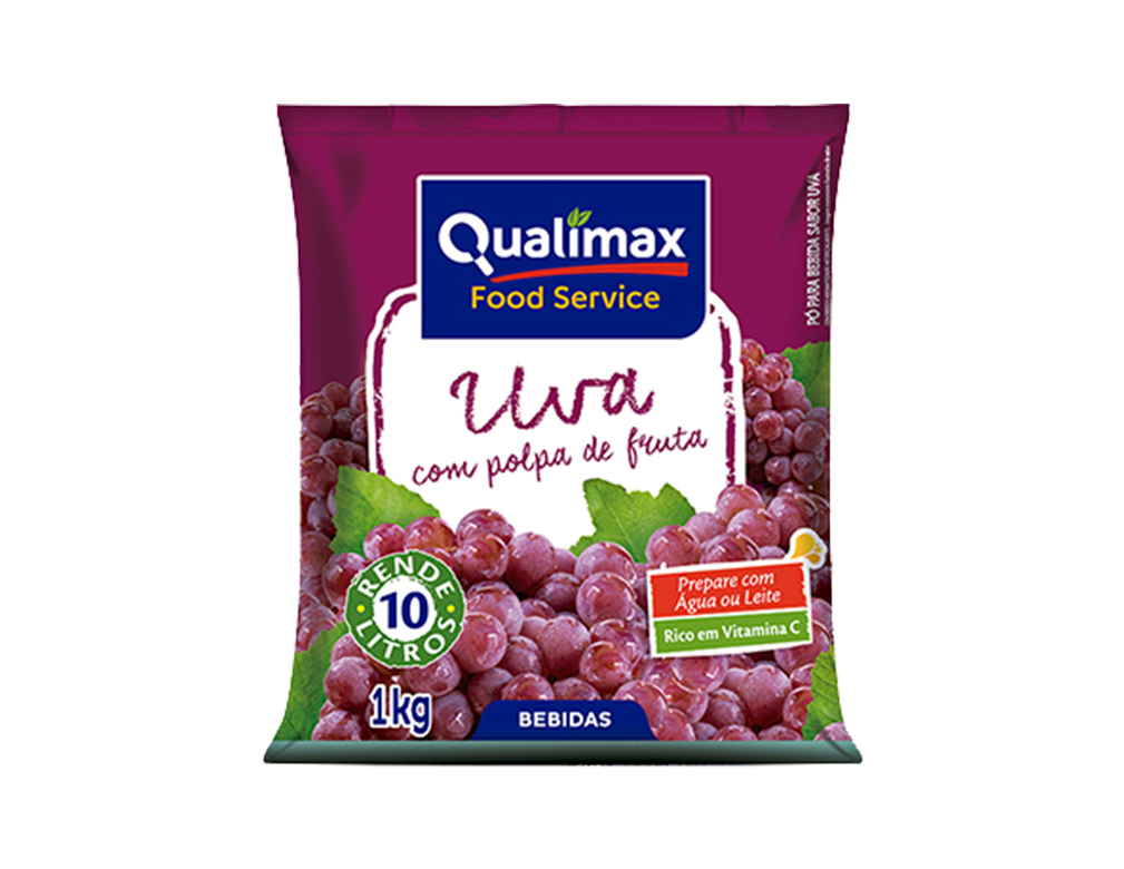 REFRESCO UVA QUALIMAX 1 KILO (CX 10 PCT) BLACK FRIDAY PMG ATACADISTA