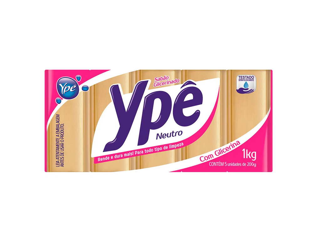 SABÃO EM BARRA NEUTRO YPÊ 5 UN 180 G BLACK FRIDAY PMG ATACADISTA
