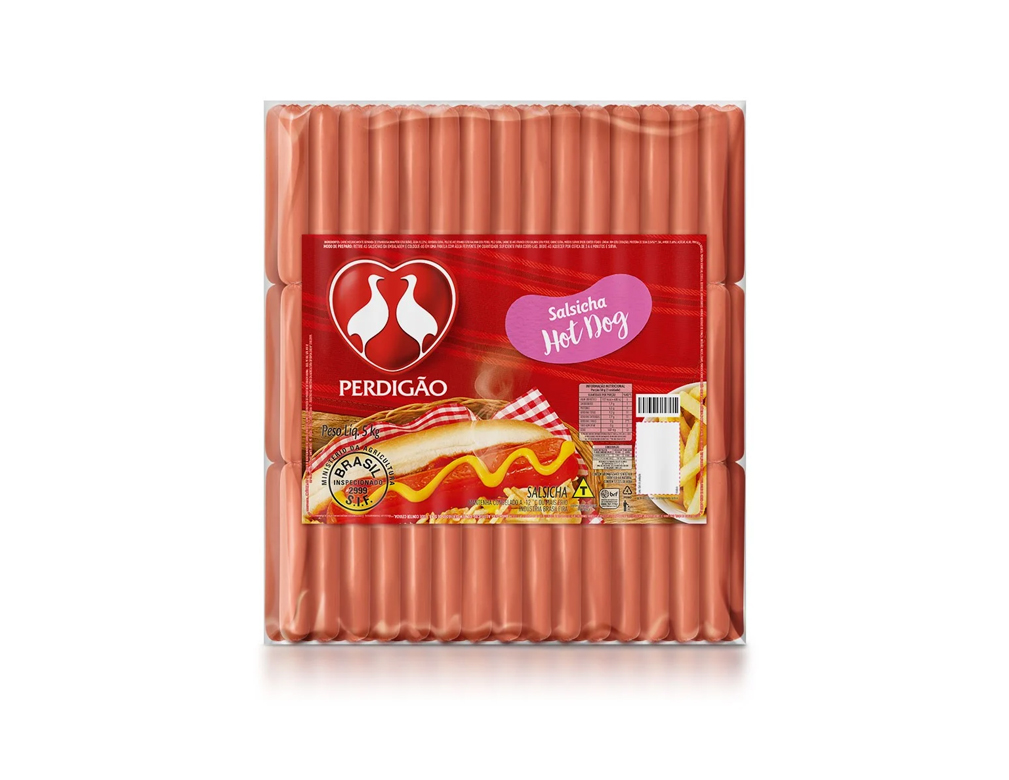 SALSICHA CONGELADA HOT DOG PERDIGÃO 5 KILO PCT BLACK FRIDAY PMG ATACADISTA