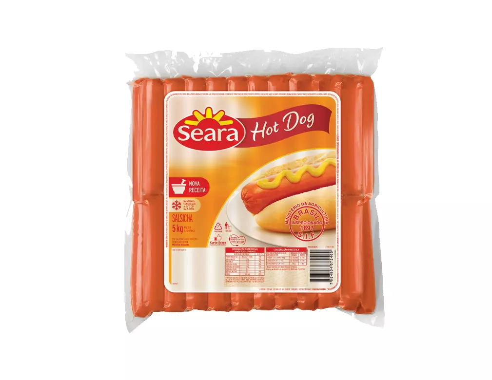 SALSICHA CONGELADA HOT DOG SEARA 5 KILO PCT BLACK FRIDAY PMG ATACADISTA