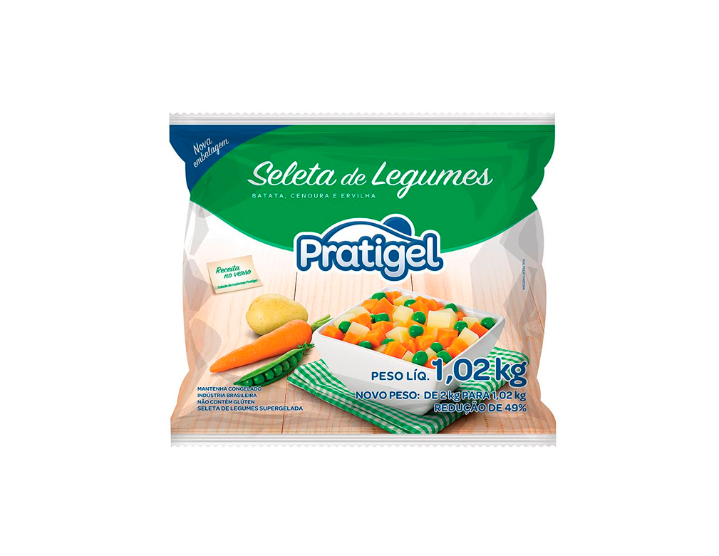 SELETA DE LEGUMES CONGELADA PRATIGEL 1,02 KILO (CX 12 PCT) BLACK FRIDAY PMG ATACADISTA