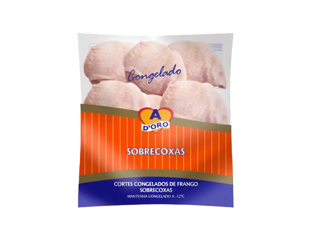 SOBRECOXAS DE FRANGO CONGELADAS COM OSSO ADORO (CX 20 KILO) BLACK FRIDAY PMG ATACADISTA