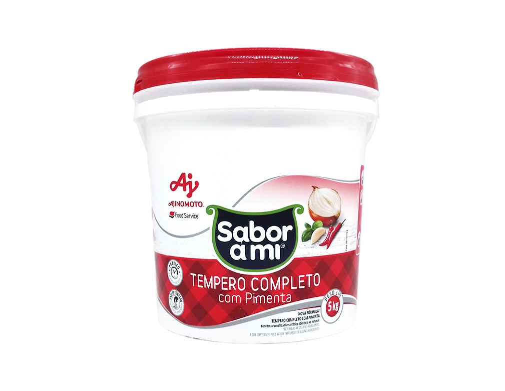 TEMPERO COMPLETO COM PIMENTA FOOD SERVICE SABOR AMI AJINOMOTO 5 KILO BLACK FRIDAY PMG ATACADISTA