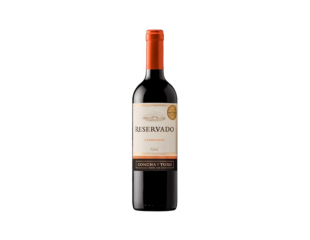 VINHO CHILENO TINTO MEIO SECO CARMENÉRE RESERVADO CONCHA Y TORO 750 ML BLACK FRIDAY PMG ATACADISTA