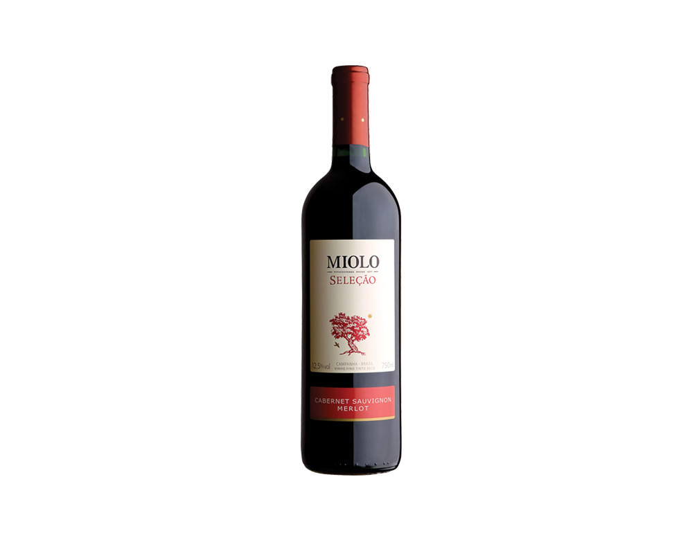 VINHO NACIONAL TINTO SECO CABERNET SAUVIGNON MERLOT SELEÇÃO MIOLO 750 ML BLACK FRIDAY PMG ATACADISTA